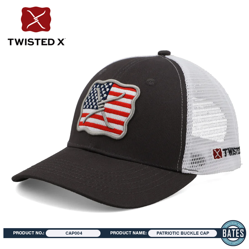 CAP0004 Twisted-X PATRIOTIC BUCKLE Snapback Cap