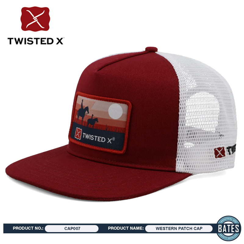 CAP0007 Twisted-X WESTERN PATCH Snapback Cap