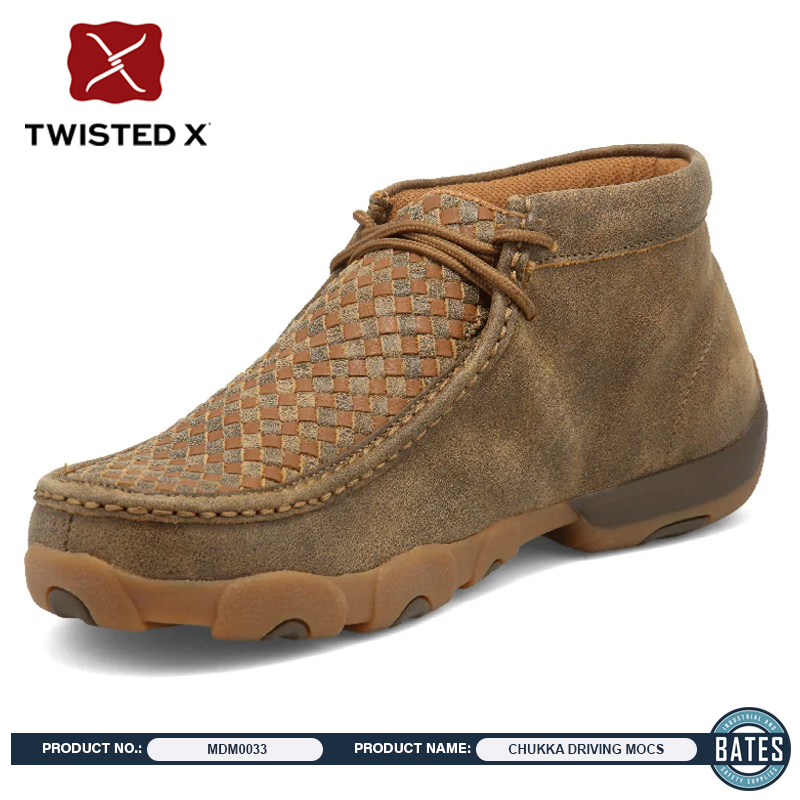 Twisted X Chukka Driving Moc Bomber Mens Size 9.5W ALLOY TOE Men main image 4