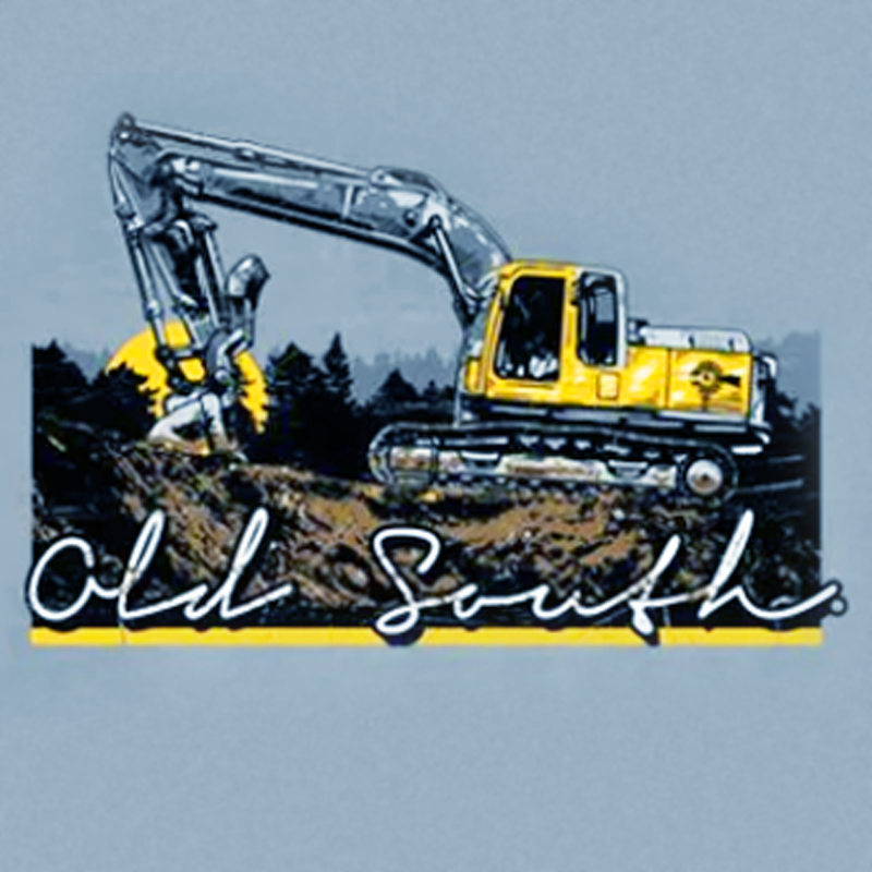 Old South "TRACKHOE" Graphic SS Pocket T-Shirt