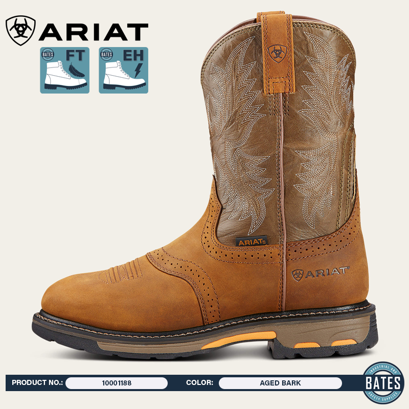 10001188 Ariat Men's WORKHOG® EH Pull-On Boots