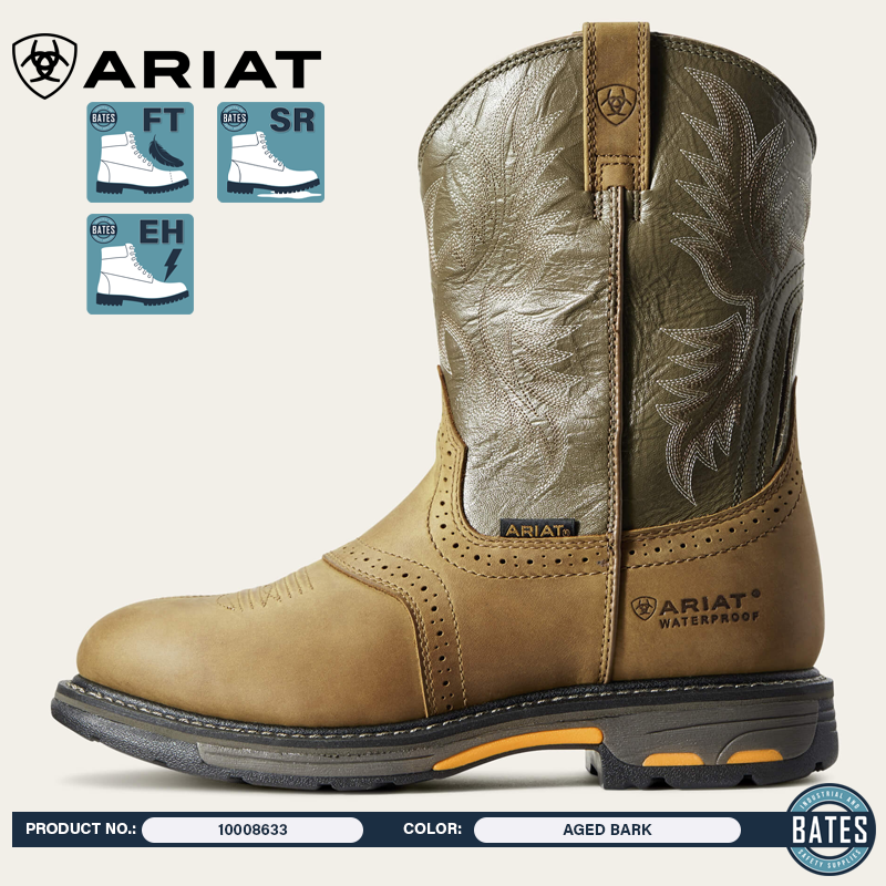 10008633 Ariat Men's WORKHOG® WP Work Boots