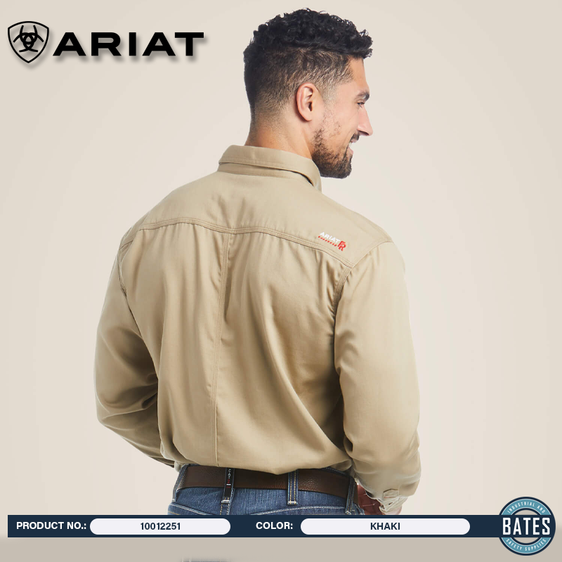 10012251 Ariat Men's FR Solid LS Work Shirt
