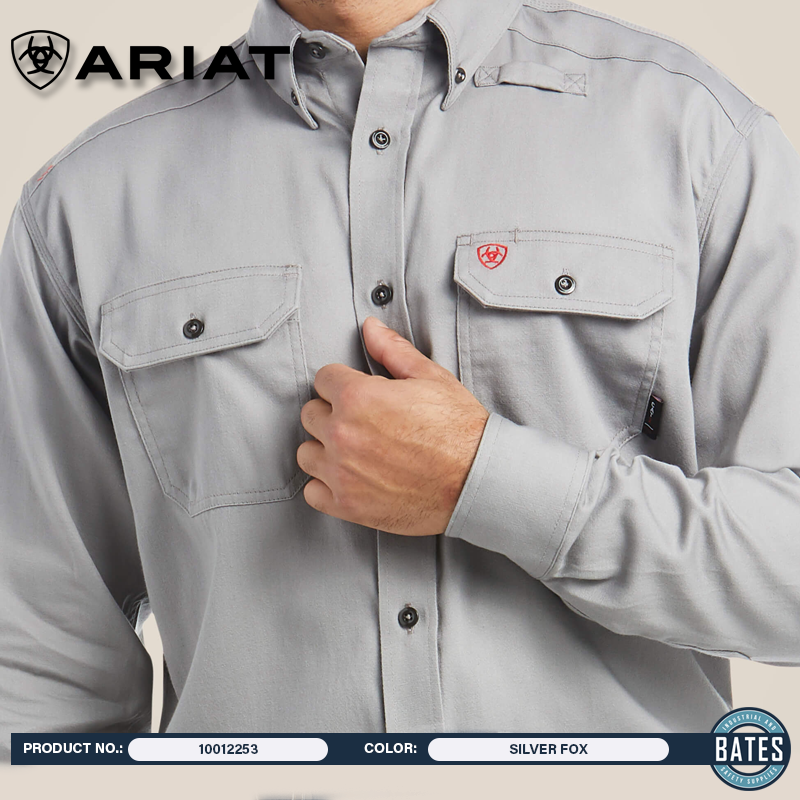 10012253 Ariat Men's FR Solid LS Work Shirt