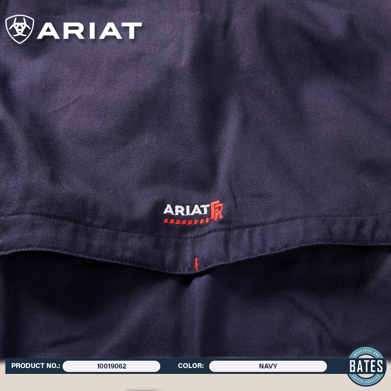 10019062 Ariat Men's FR Solid Vent LS Work Shirt