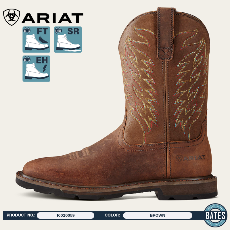 10020059 Ariat Men's GROUNDBREAKER WS Work Boots