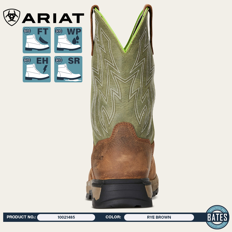 10021485 Ariat Men's REBAR® FLEX Western WP Work Boots
