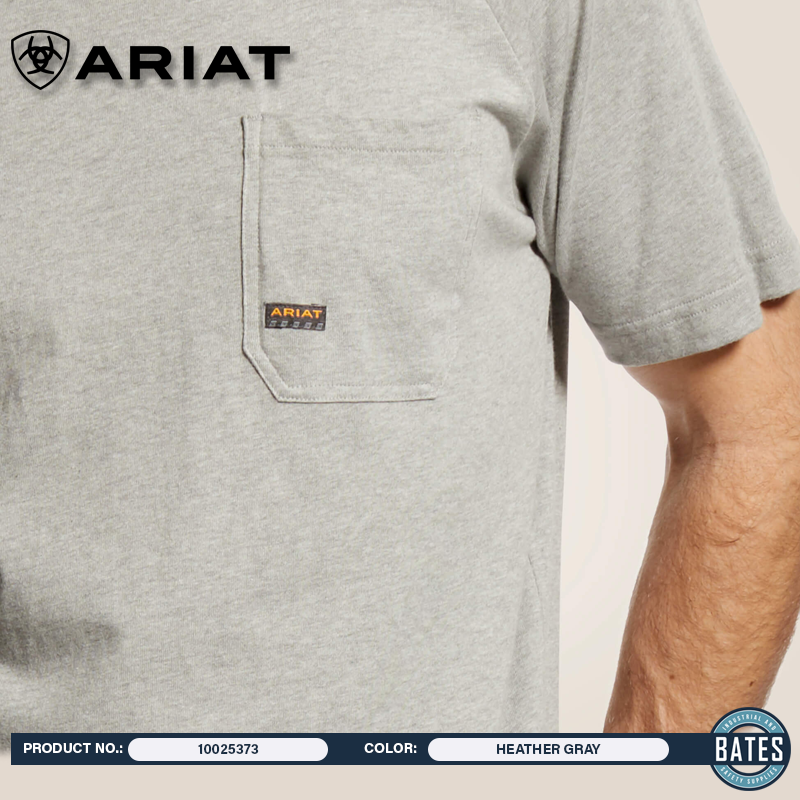 10025373 Ariat Men's REBAR® CottonStrong™ SS T-Shirt