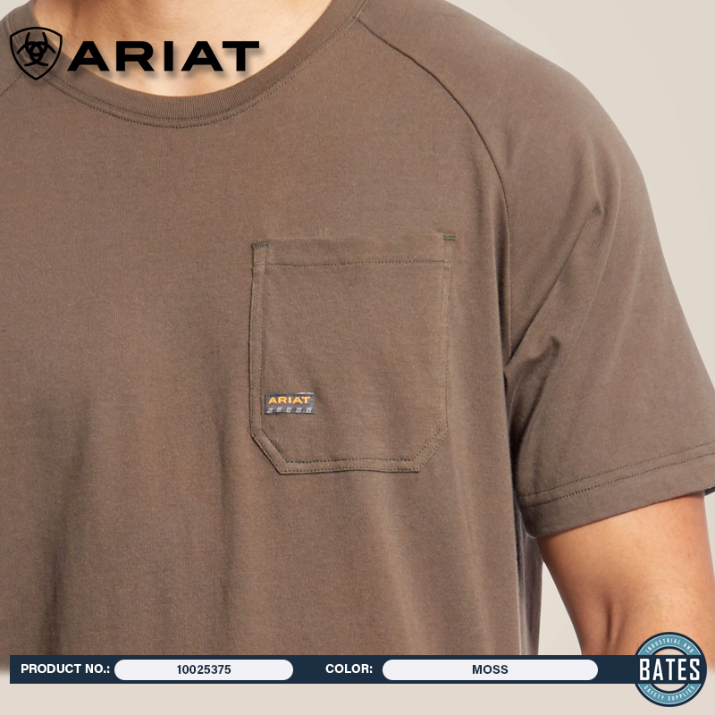 10025375 Ariat Men's REBAR® CottonStrong™ SS T-Shirt