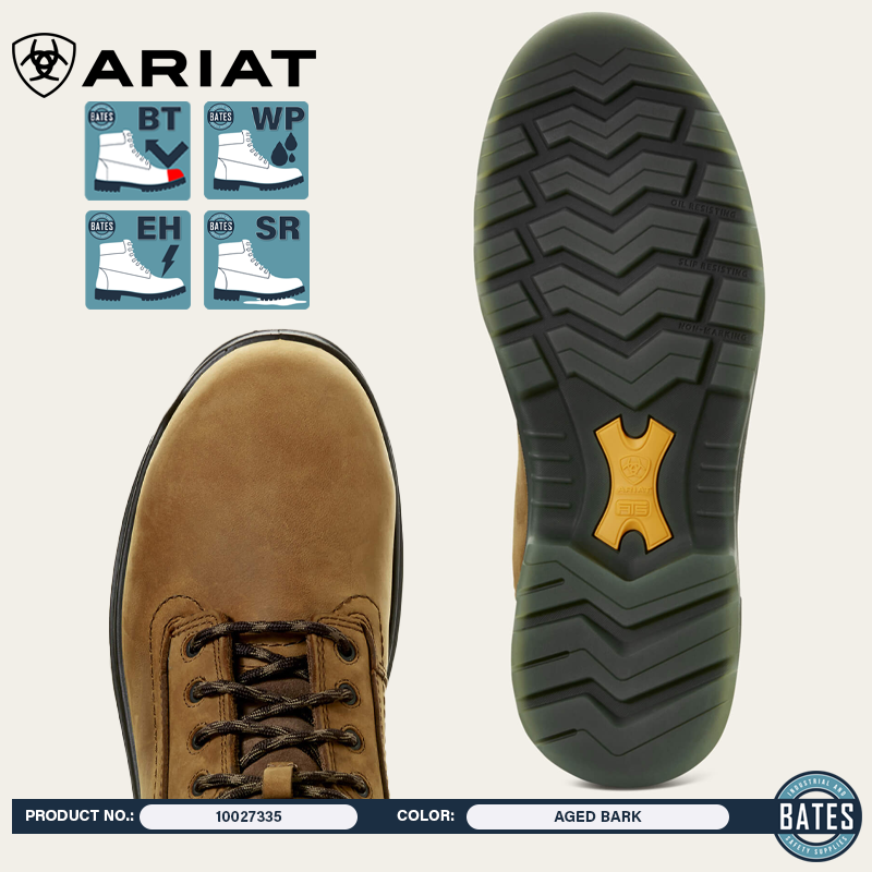 10027335 Ariat Men's TURBO WP/BT Work Boots
