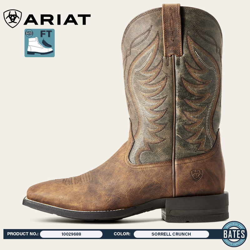 10029688 Ariat Men's AMOS Western Square-Toe Boots