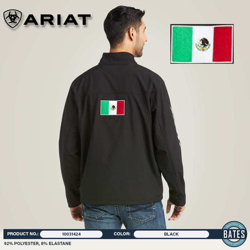 10031424 Ariat Men's New Team Softshell MEXICO Jacket
