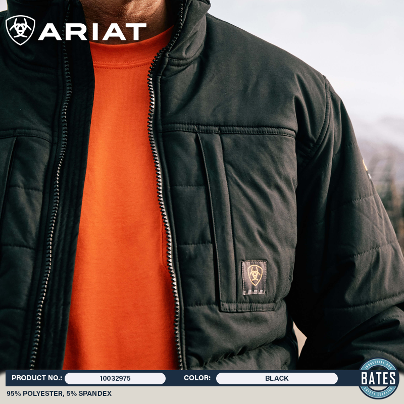 10032975 Ariat Men's REBAR VALIANT WP Insulated Jacket