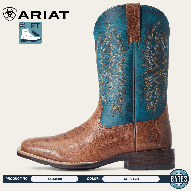 10034080 Ariat Men's VALOR ULTRA Western Square-Toe Boots