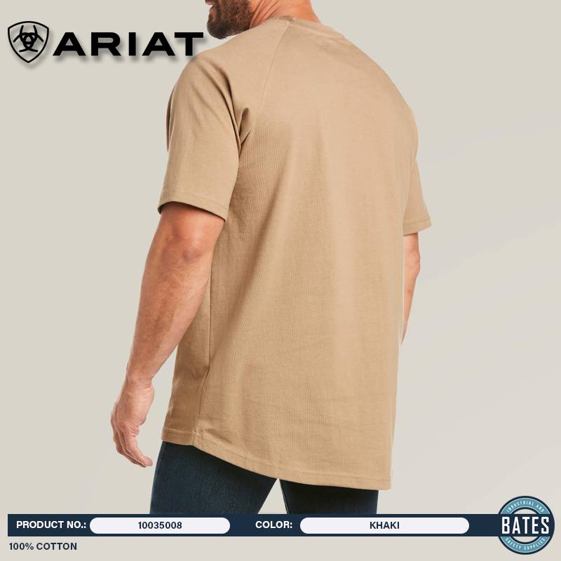 10035008 Ariat Men's REBAR® CottonStrong™ SS T-Shirt