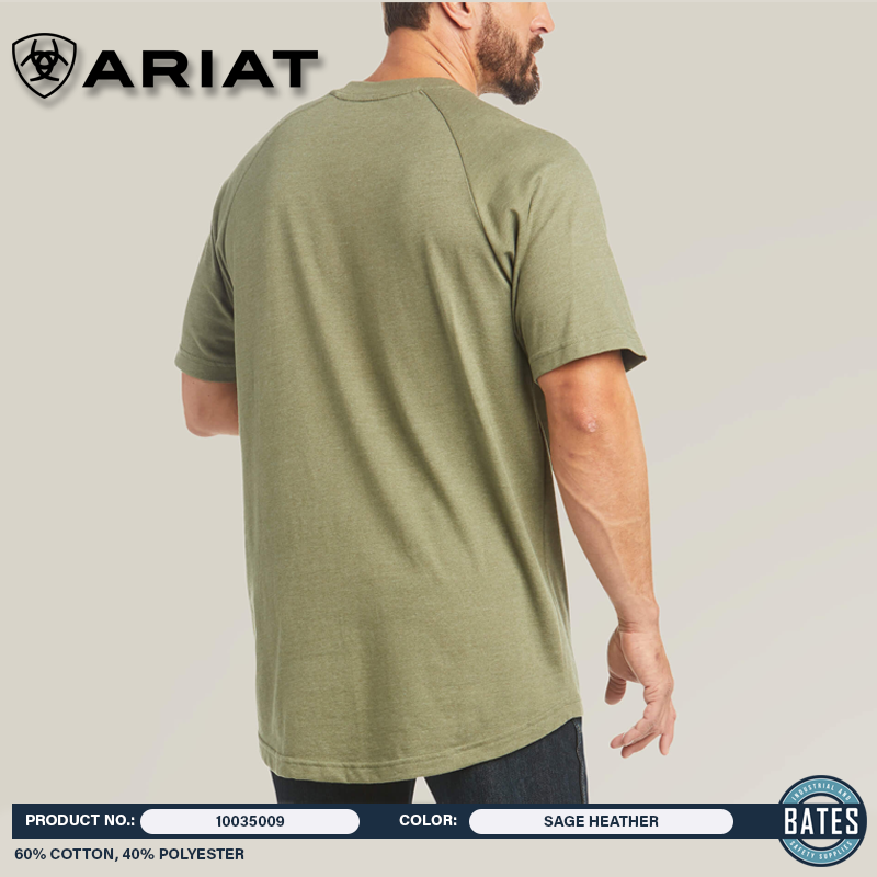 10035009 Ariat Men's REBAR® CottonStrong™ SS T-Shirt