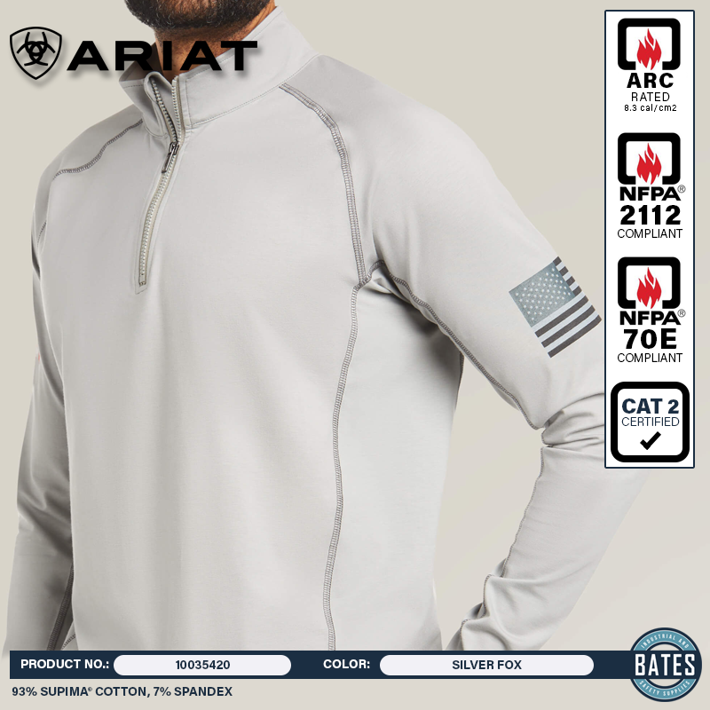 10035420 Ariat Men's FR COMBAT Stretch Patriot Work Shirt