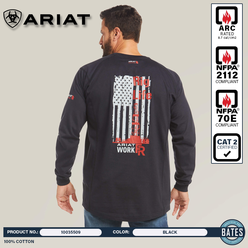 10035509 Ariat Men's FR AIR Graphic LS T-Shirt