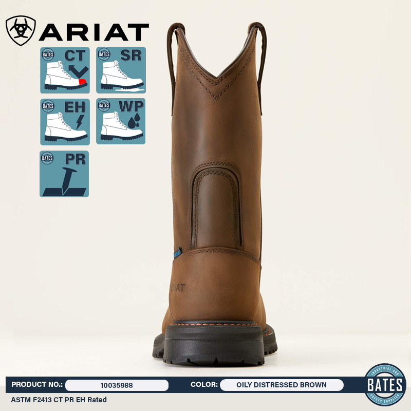 10035988 Ariat Men's RigTEK WP/EH/CT Work Boots