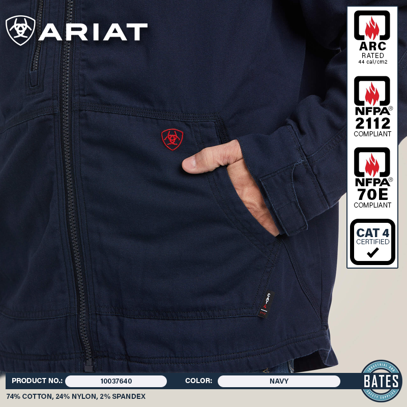 10037640 Ariat Men's FR DuraLight Stretch Canvas Jacket