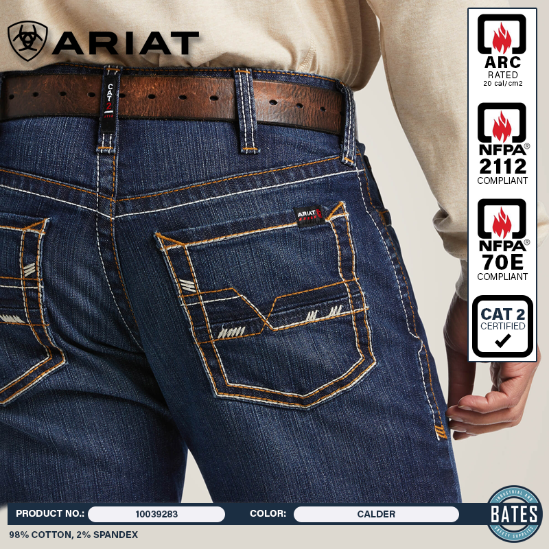 10039283 Ariat Men's FR M4 DuraStretch STILLWELL Boot Cut Jeans