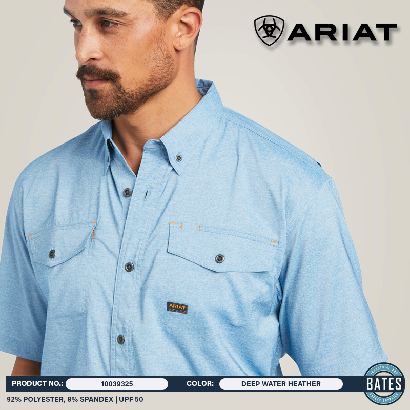 10039325 Ariat Men's REBAR® Made-Tough VentTEK Work Shirt