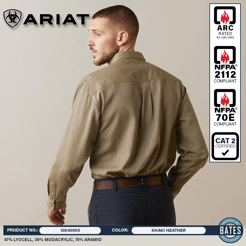 10040900 Ariat Men's FR Air Inherent LS Work Shirt