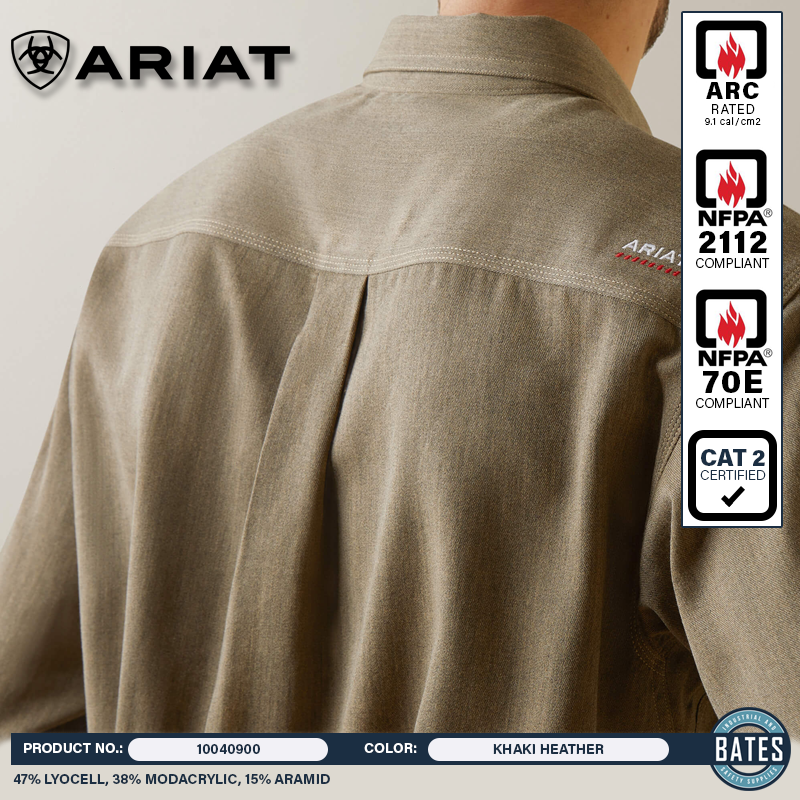 10040900 Ariat Men's FR Air Inherent LS Work Shirt