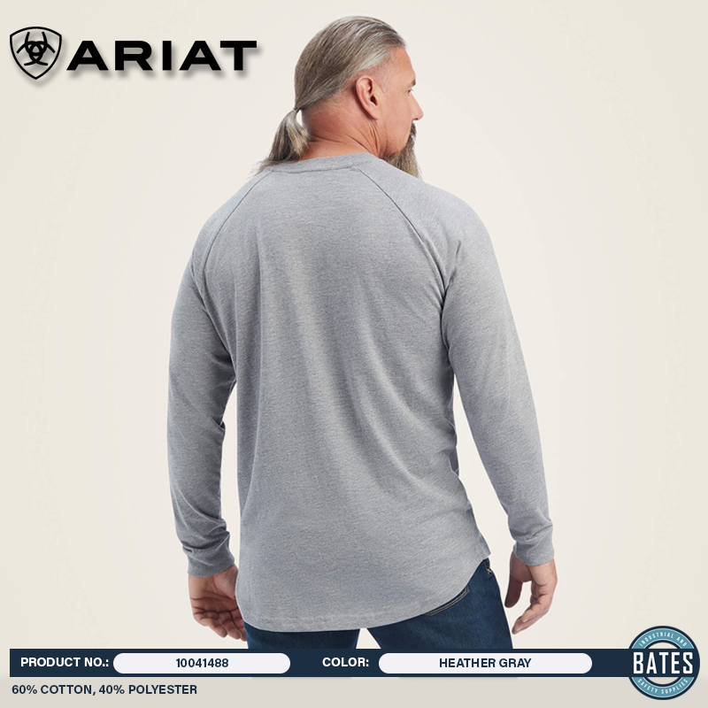 10041488 Ariat Men's REBAR® CottonStrong LS T-Shirt