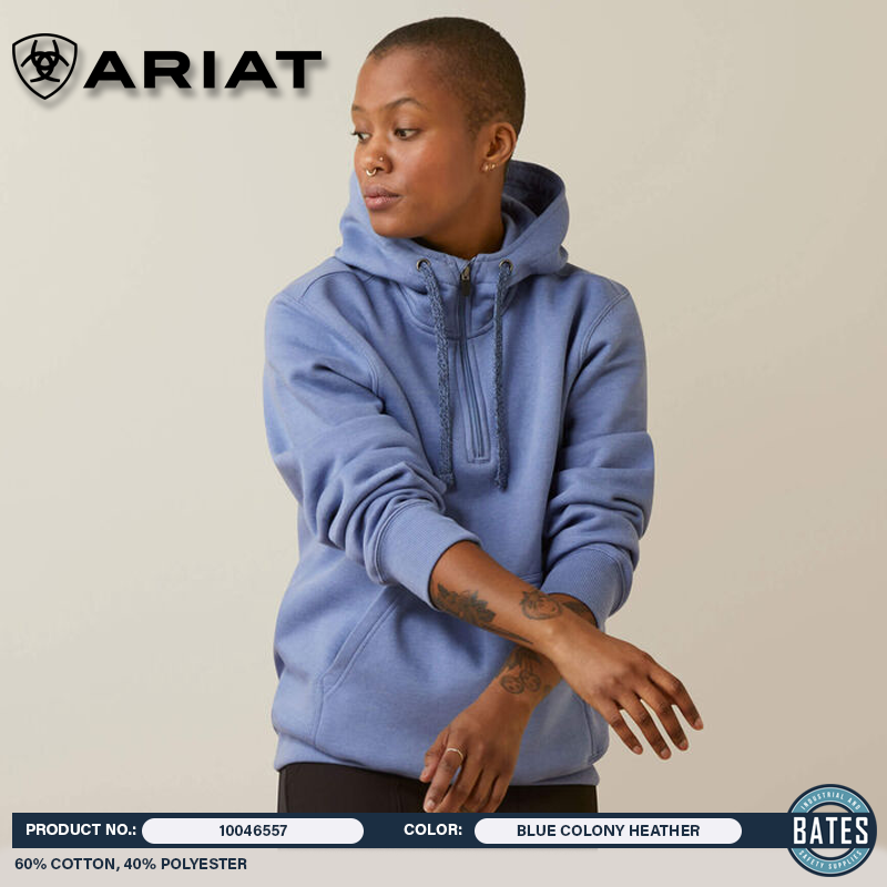10046557 Ariat Women's Rebar Skill Set 1/2 Zip Hoodie
