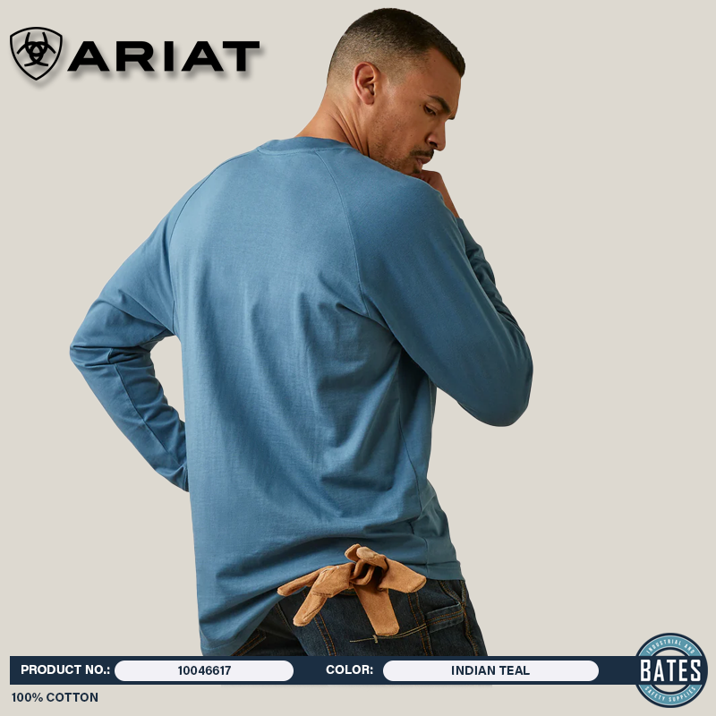 10046617 Ariat Men's Rebar Cotton Strong Graphic LS T-Shirt