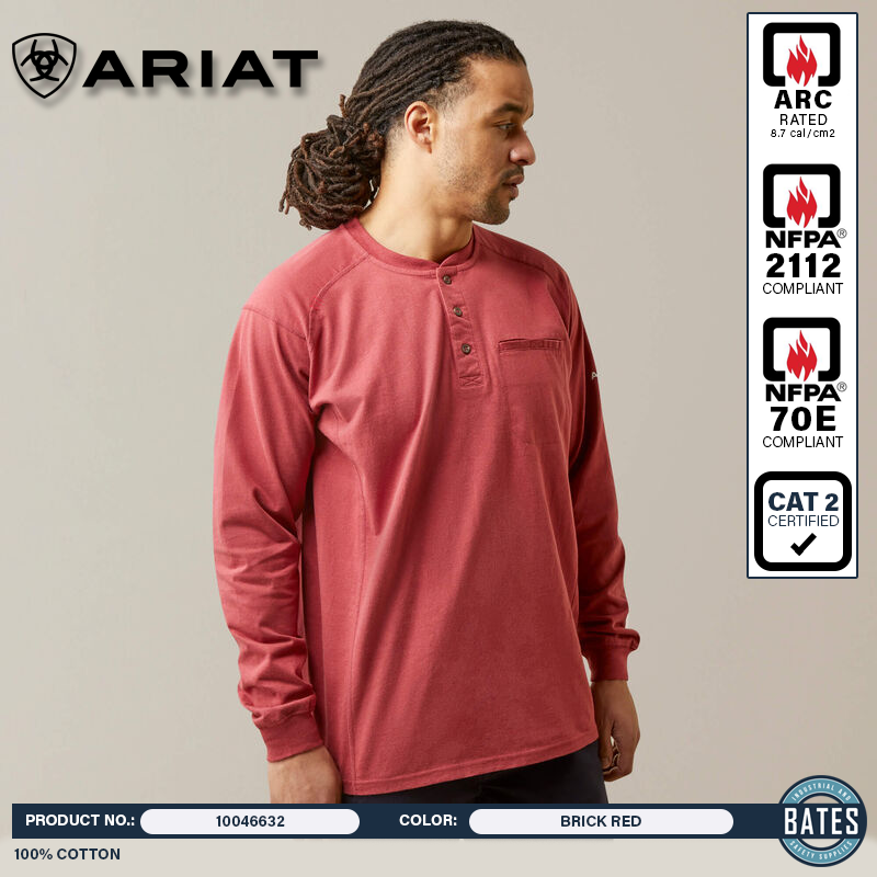 10046632 Ariat Men's FR Air Henley