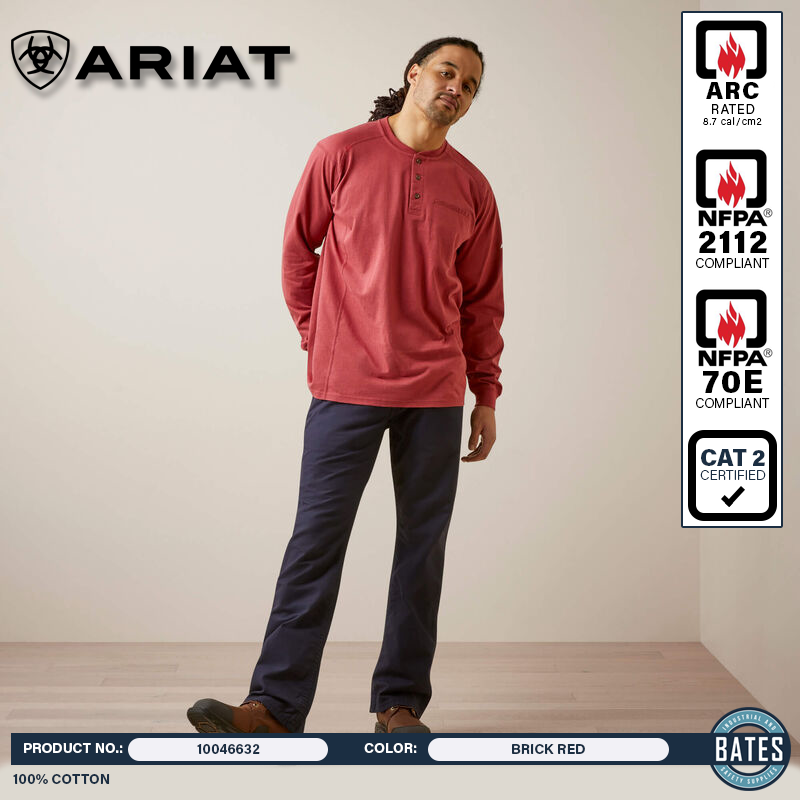 10046632 Ariat Men's FR Air Henley