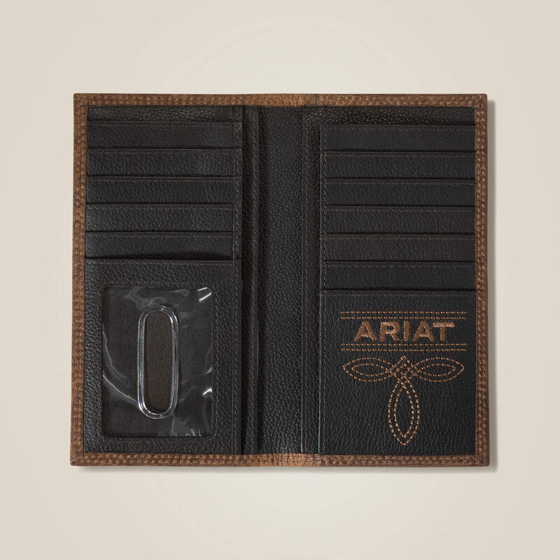 A3555902 ARIAT RODEO WALLET PEBBLE LEATHER