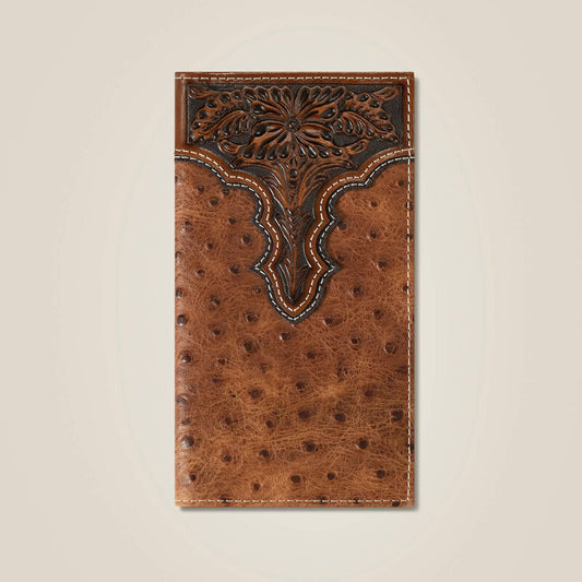 A3553102 ARIAT RODEO WALLET OSTRICH