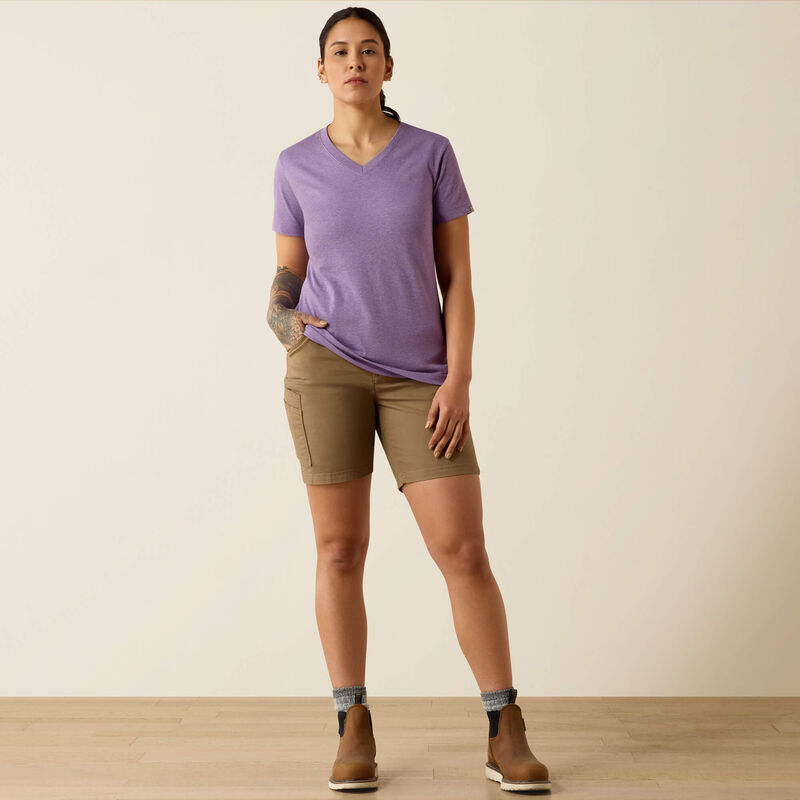 10071282 Rebar Cotton Strong Standard V-Neck T-Shirt
