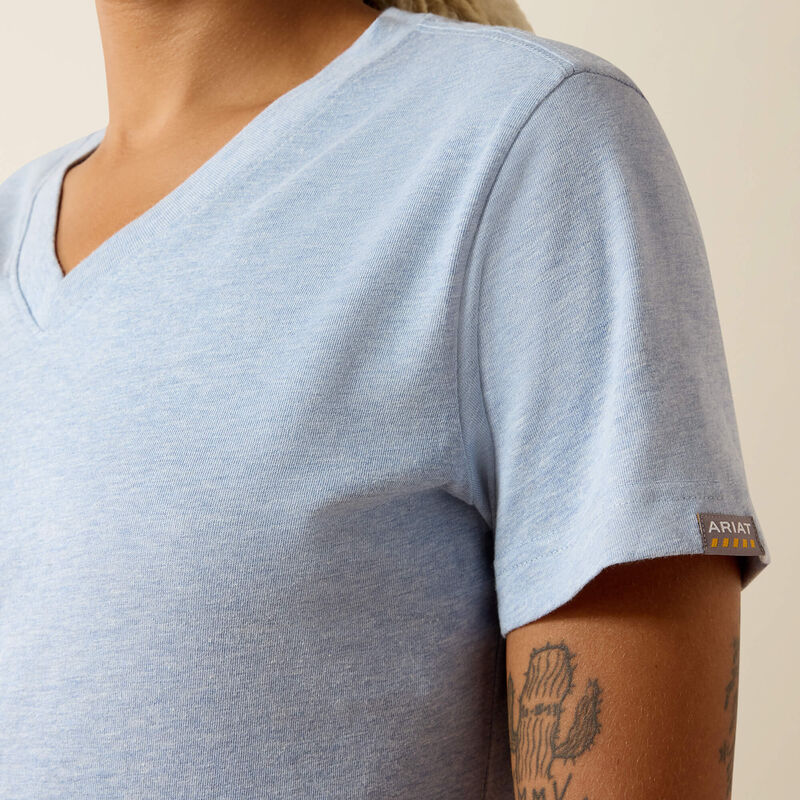 10071283 Rebar Cotton Strong Standard V-Neck T-Shirt