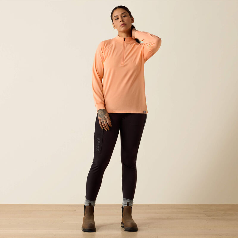 10071298 Ariat Women's Rebar Heat Fighter 1/2 Zip T-Shirt