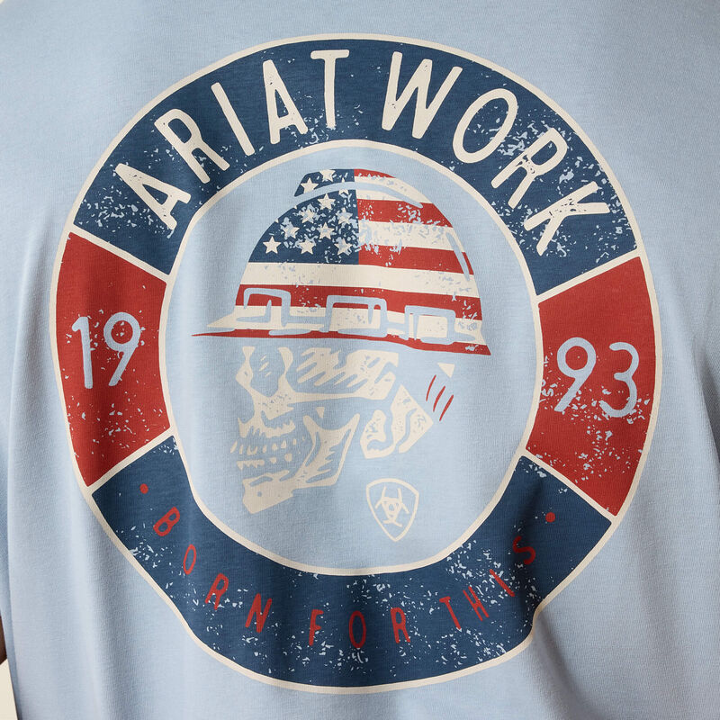 10071364 ARIAT MEN'S REBAR COTTON STRONG SKULL T-SHIRT