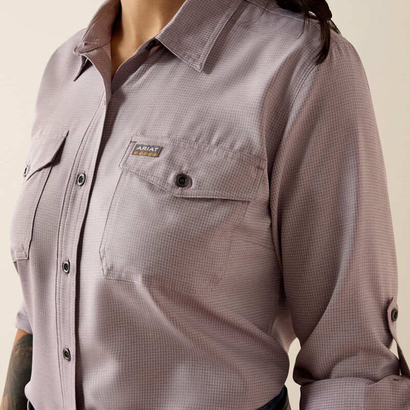 10071568 Ariat Women's Rebar Made Tough VentTEK DuraStretch Work Shirt