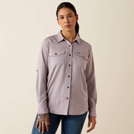 10071568 Ariat Women's Rebar Made Tough VentTEK DuraStretch Work Shirt