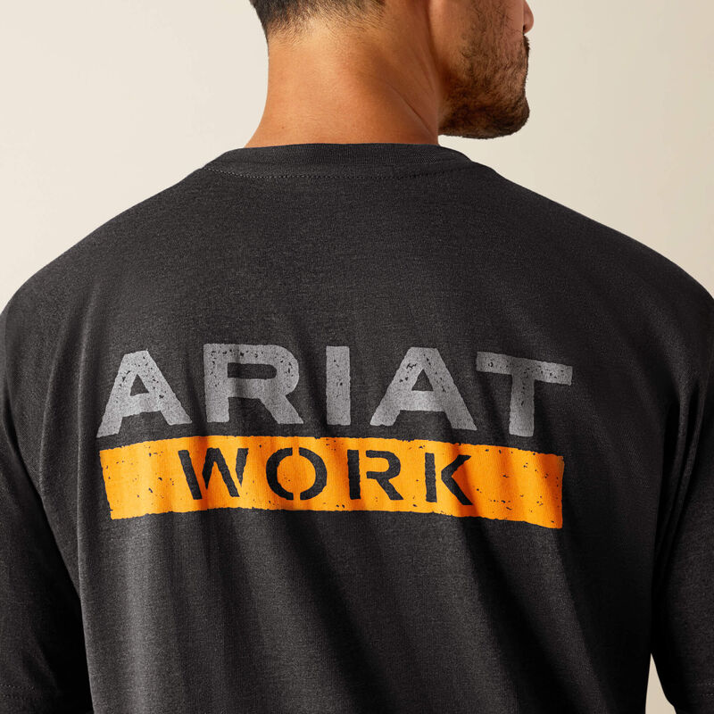 10073845 ARIAT MEN'S REBAR COTTON STRONG LOGO T-SHIRT