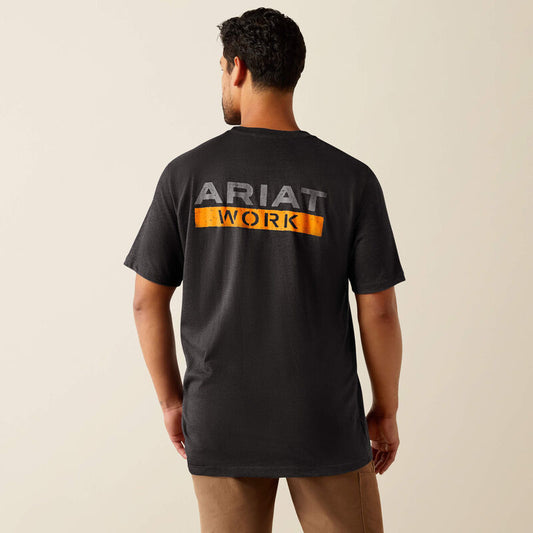 10073845 ARIAT MEN'S REBAR COTTON STRONG LOGO T-SHIRT