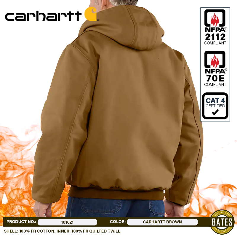 101621 Carhartt Men's FR DUCK ACTIVE Hooded Jacket