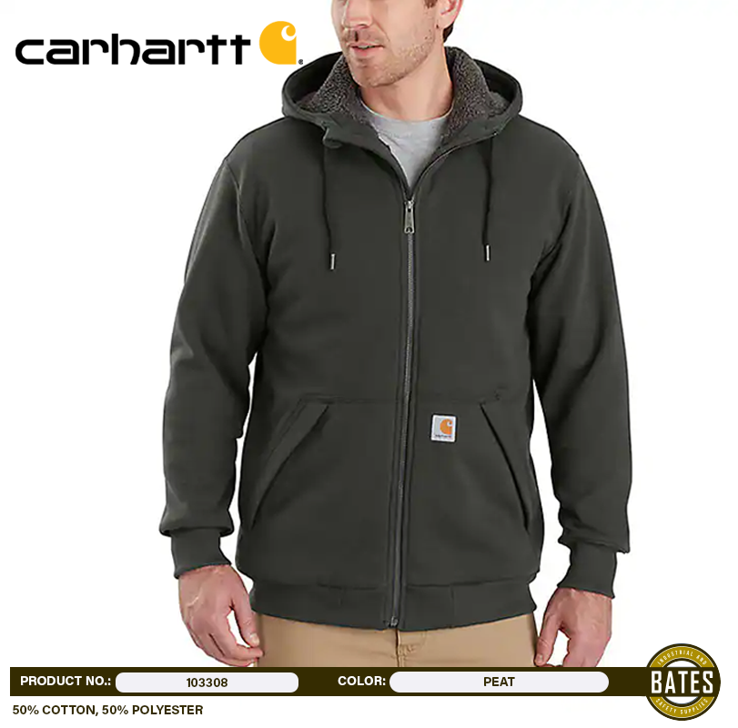 『TEN PILE SHT GRAY M』 103372 Carhartt Men's FULL SWING® Ripstop Insulated Jacket – Bates