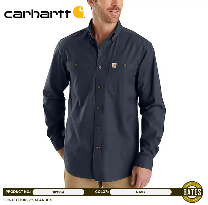 103554 Carhartt Men's RUGGED FLEX® Canvas LS Shirts