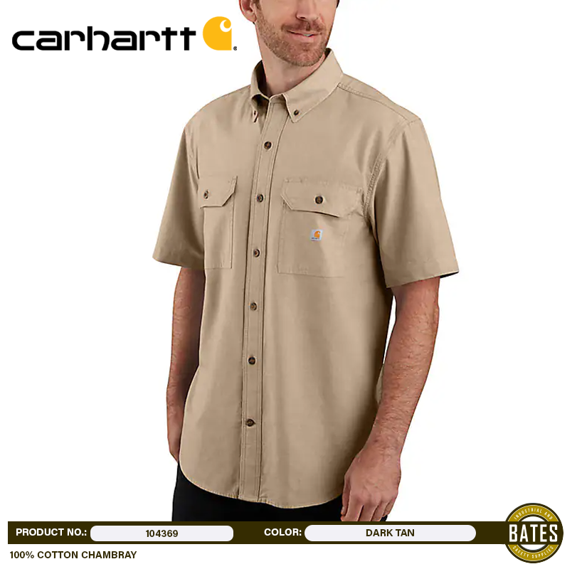 104369 Carhartt Men's CHAMBRAY Short Sleeve Shirts