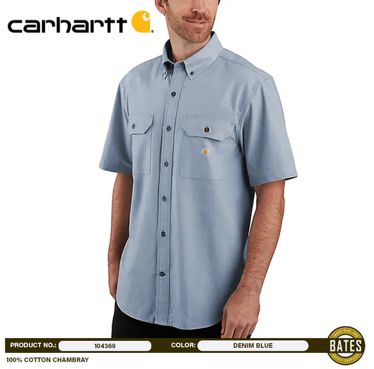 104369 Carhartt Men's CHAMBRAY Short Sleeve Shirts