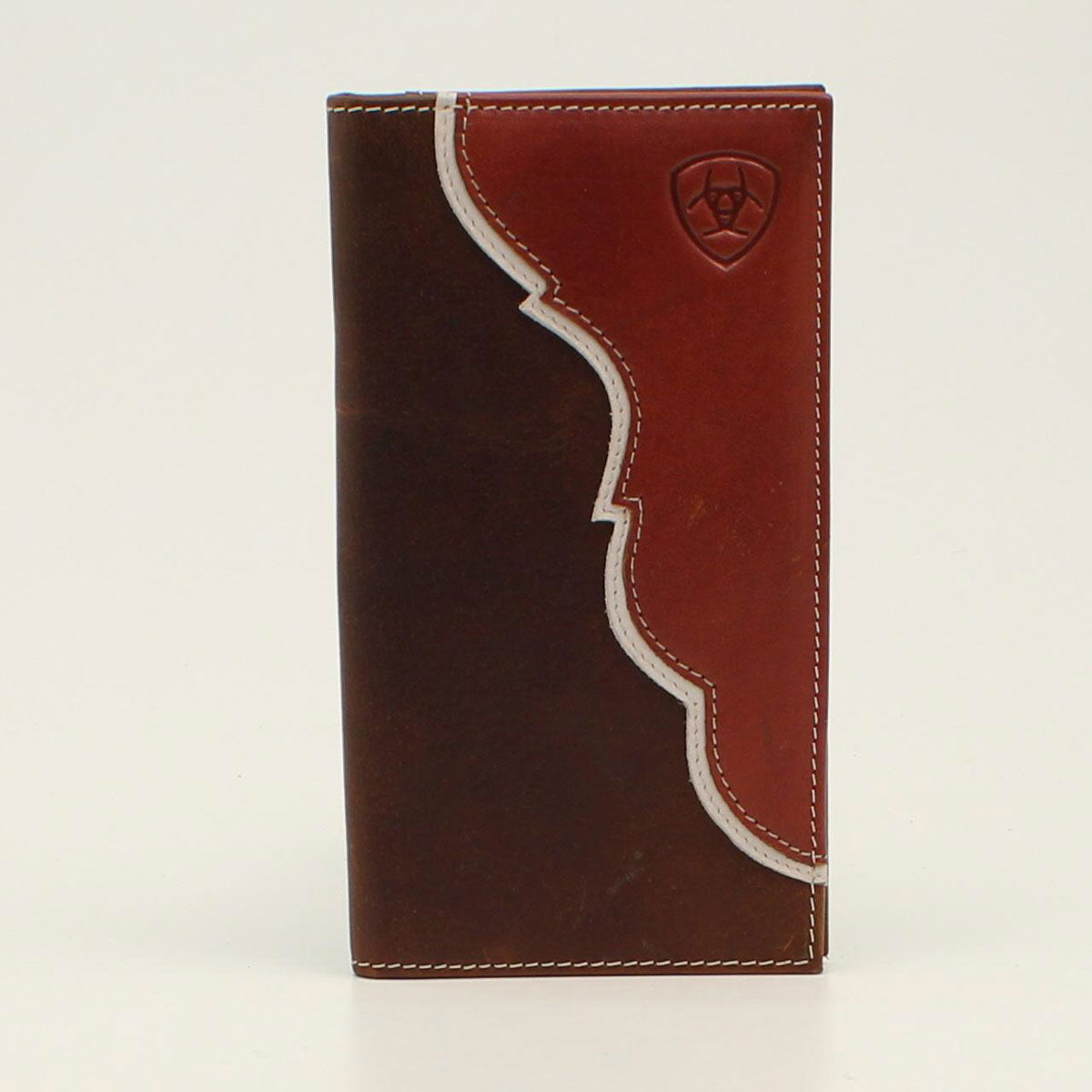A3547708 ARIAT RODEO WALLET TWO TONE SHILED