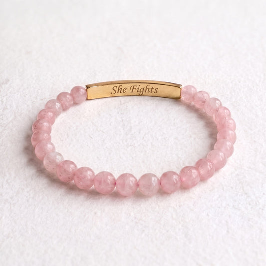 CAPE DIABLO BREAST CANCER AWARENESS MONTH BRACELET - SHE FIGHTS